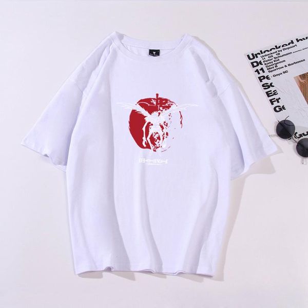 

women's t-shirt fashion cotton women anime printing pattern loose casual oversized streetwear summer harajuku style couples, White