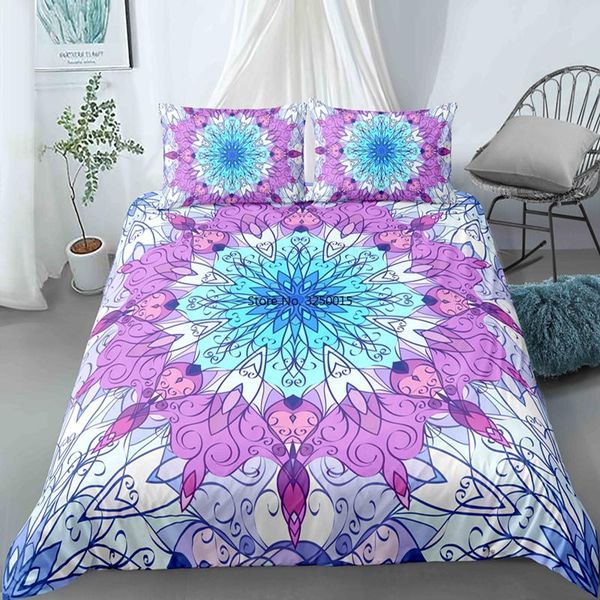 

bedding sets 3d boho mandala set  size bohemia duvet cover full king brief bedclothes hippie quilt comforter covers 2/3pcs
