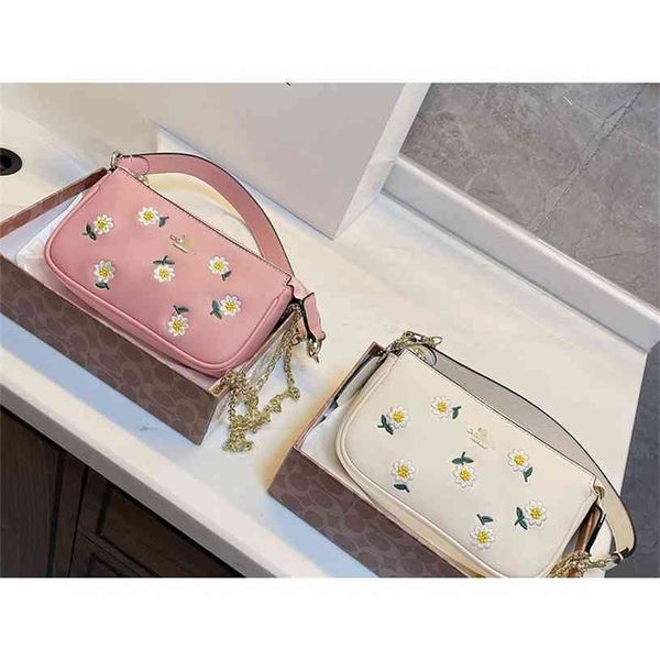 

2021 cos21 mahjong bag hobo c home embroidered sweet chain bag double shoulder with single shoulder messenger luxuryss designerss yw