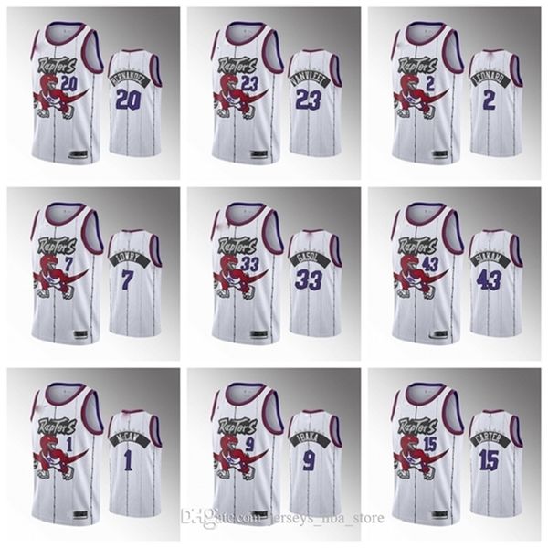 

09toronto\rraptors\rmen pascal siakam white 2019-20 jersey fred vanvleet og anunoby kyle lowry serge ibaka norman powell johnson, Black