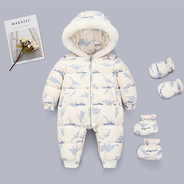 

kids winter snowsuit children clothing suit boy rompers white duck down jacket for baby girl clothes set overcoat jumpsuit jumpsuits, Blue