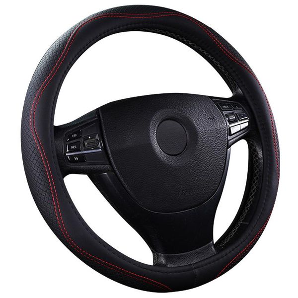 

steering wheel covers 2021 arrival plus size 40 42 45 47 50cm,car cover, pu leather hubs fit for almost cars