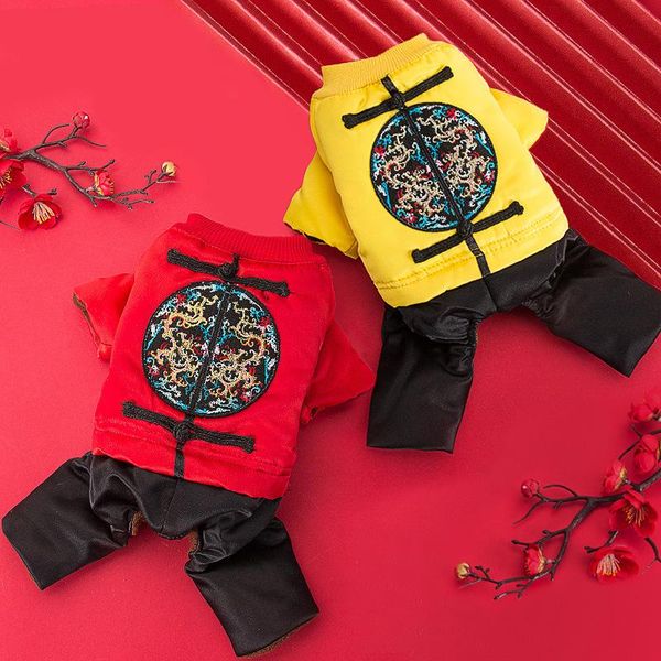 

pet puppy dog clothes thickening is four feet garment outfit than teddy bear trying small breed puppies warm qiu dong apparel