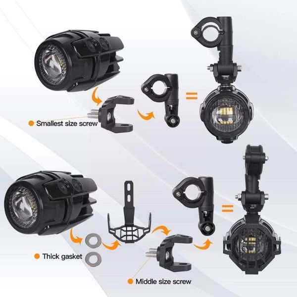 

car headlights 1set for waterfowl motorcycle spot light led fog r1200gs lighting auxiliary accessories f800 s3f4