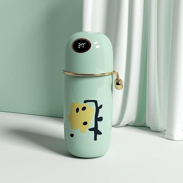 

stainless steel insulation smart water bottle, leak proof, double walled, keep drink & cold, lcd temperature display bottles