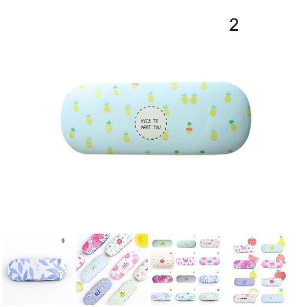 

other fashion accessories portable sunglasses case candy color letter fruit pattern goggles glasses box j9, Silver
