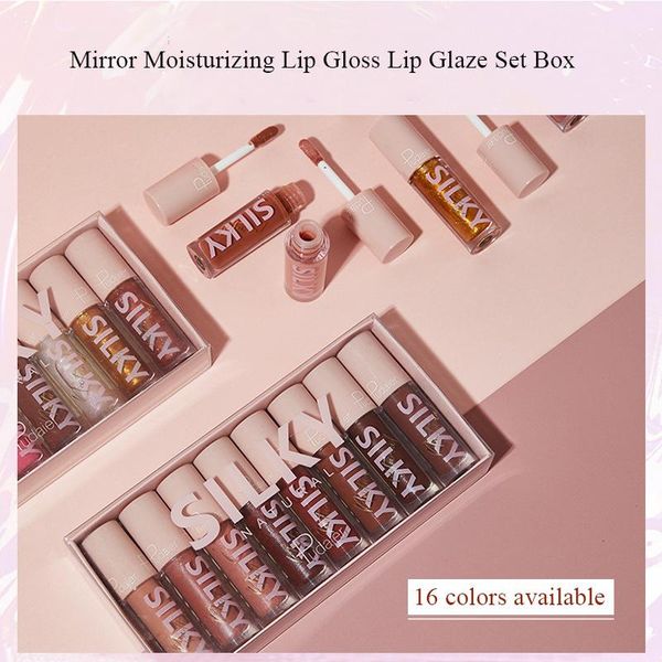 

lip gloss 1pcs lipstick set moisturizing waterproof long-lasting not easy to fade hydrating nourish brighten beauty care makeup tools