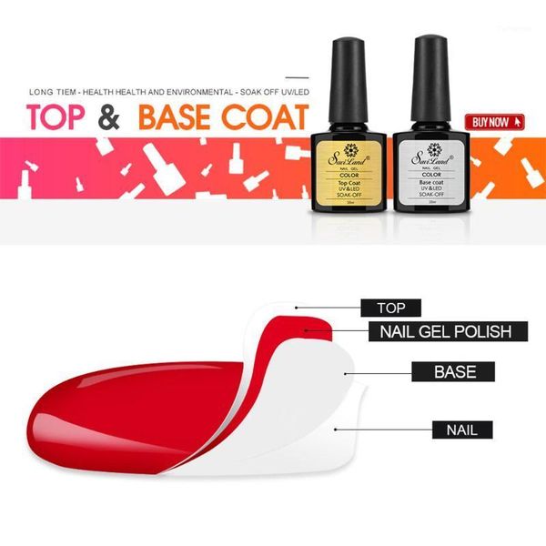 

gel polish coat base shiny long lasting reinforce 10ml transparent manicure uv lacquer nail art primer1, Red;pink