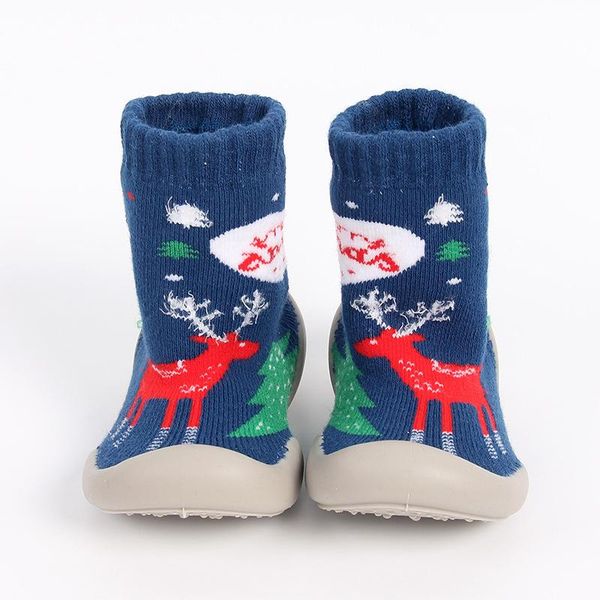 

socks 6-36m christmas children's indoor with soft rubber sole baby walking shoes girls winter non-slip floor, Pink;yellow