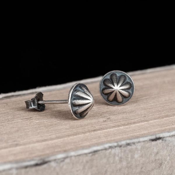 

stud women's earring punk buckle silver earrings for women girls trendy jewelry gifts wholesale one pair, Golden;silver