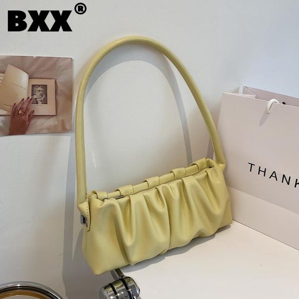 

evening bags [bxx] simple solid color pu leather for women 2021 summer shoulder bag handbags trending luxury hand hs361