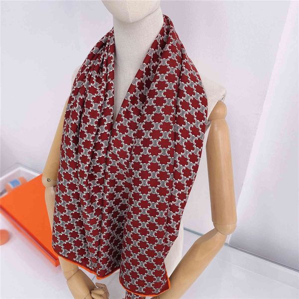 

design 2021 autumn new arc triomphe old flower velvet cashmere generous scarf long shawl bib women's d66x, Blue;gray