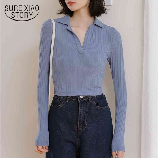 

autumn fashion long sleeve cotton womens slim white blouse casual office lady shirt women mujer 11198 210415