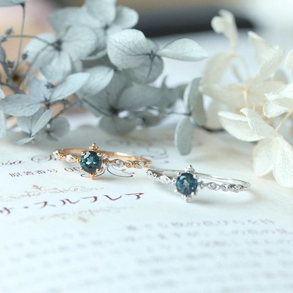 

original design crown blue z exquisite craftsmanship opening adjustable ring boho charm women's silver jewelry cluster rings, Golden;silver