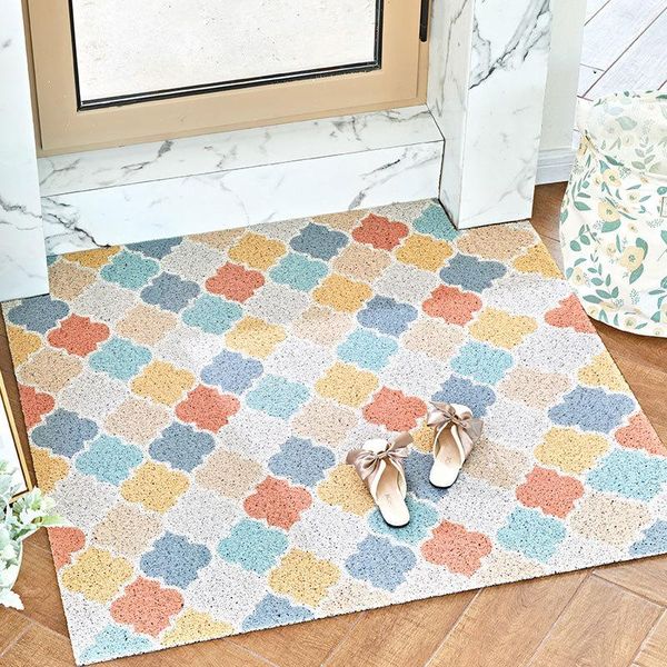 

non-slip door mats nordic for hallway kitchen mat pvc silk loop floor entrance carpet bedroom living carpets