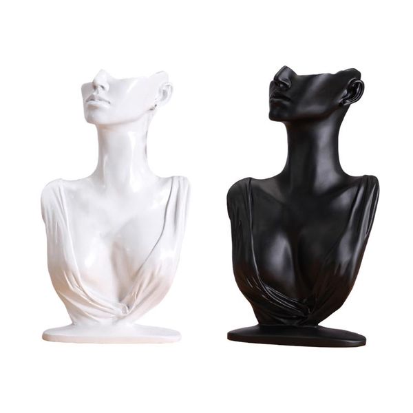 

jewelry pouches, bags necklace earring display bust pendants holder organizer mannequin for women trade shows organization easy use, Pink;blue