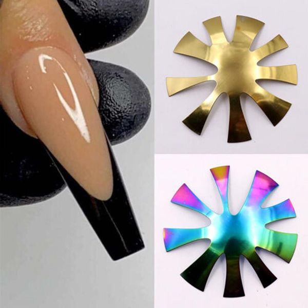 

nail art kits 2021 2pcs cutter plate french manicure making clipper module