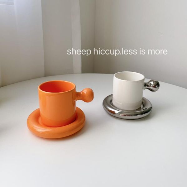 

mugs cute small coffee mug milk breakfast luxury travel ceramic canecas cafe criativas cup and saucer set bk50