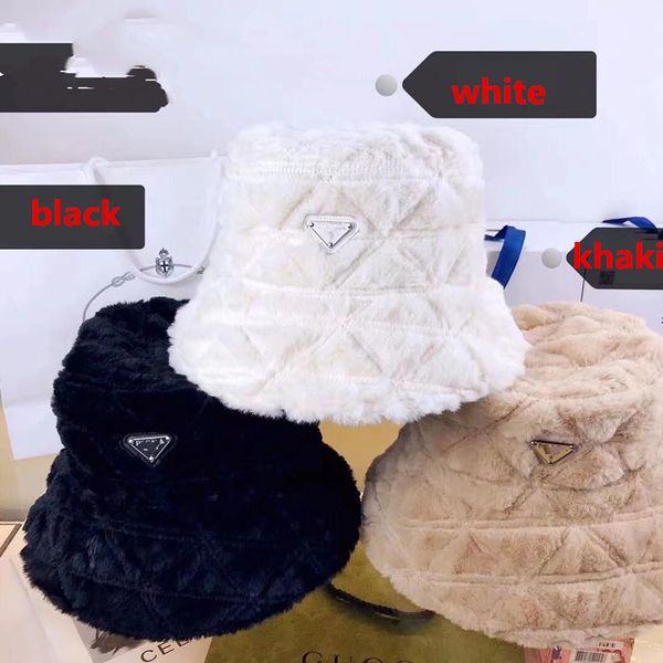 

the new autumn and winter plush fisherman hat is made of imitation rabbit hair matched with men women universal sun visor in four seasons, Blue;gray