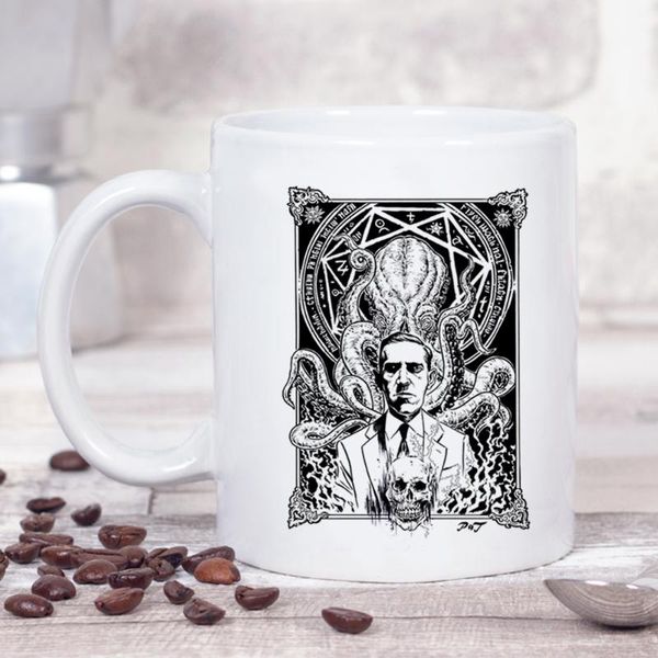 

mugs dark myth cthulhu mug lovecraft boy friend gift 350ml ceramic changed color milk tea coffee and cups