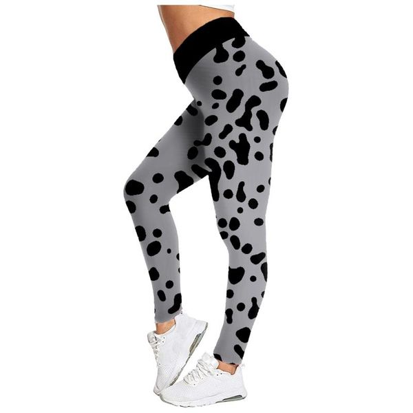 

lift hip polka dot leggingpants absorbent and breathable tight exercise pants women's leggings, Black
