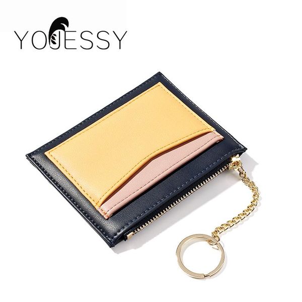 

card holders yojessy women short wallet female wallets clutch zipper coin pocket holder ladies purse, Brown;gray