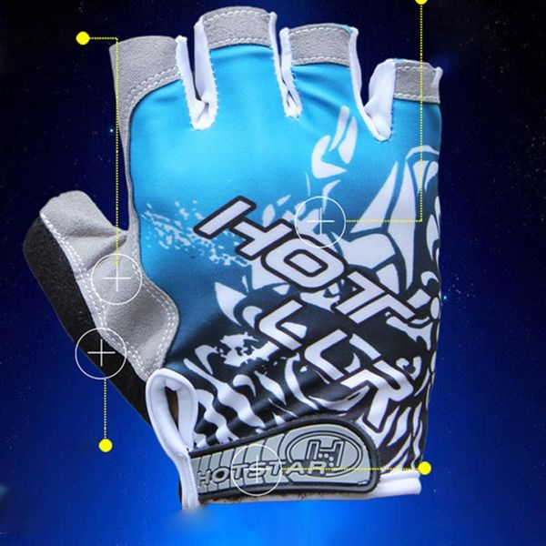 

cycling gloves outdoor sport ice silk half finger non-slip breathable sunscreen mittens fitness training mitts n66, Black