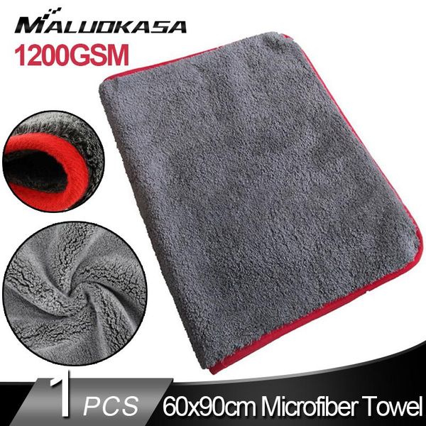 

car detailing microfiber towel wash cleaning drying cloth thick washing rag for cars kitchen care sponge