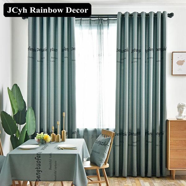 

curtain & drapes blue modern blackout curtains for living room bedroom font design pattern window treatment fabrics blinds cortinas cortina