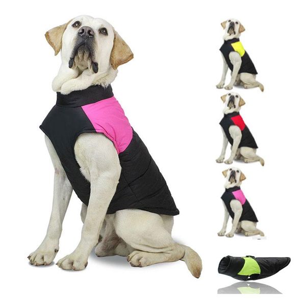 

dog apparel 2021 winter pet clothes warm big coat puppy clothing waterproof vest jacket for small medium large dogs supplies