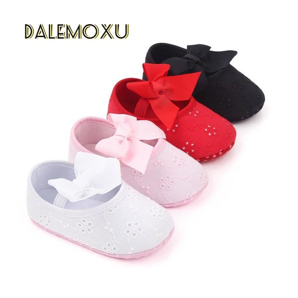 

baby girls cotton shoes bow princess first walkers spring autumn toddlers prewalkers infant soft bottom anti-slip sneaker 0-18m