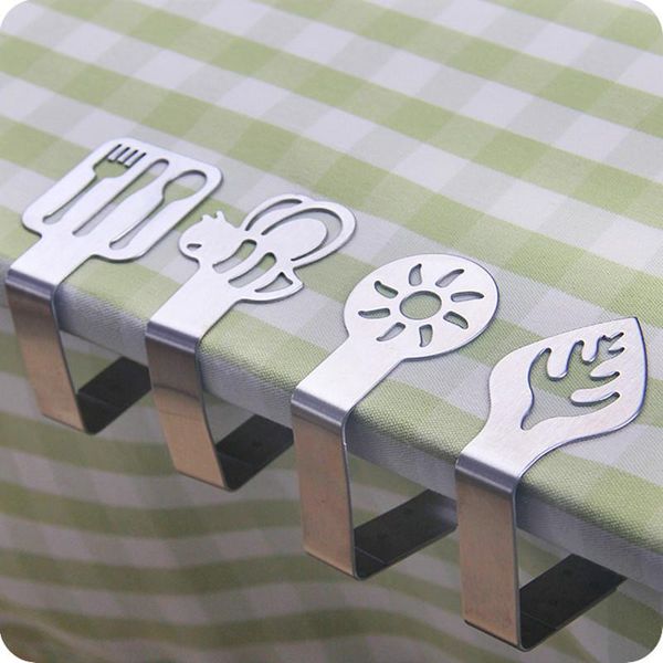 

clothing & wardrobe storage 1pcs stainless steel table cloth clip restaurant round tablecloth clamps wedding party home clothes bed linen se