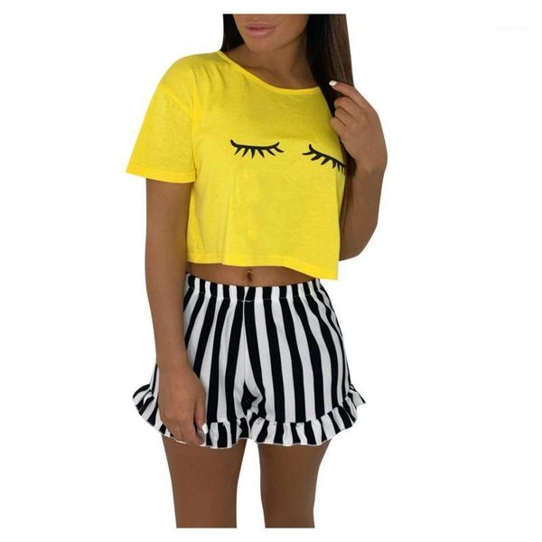 

women's tracksuits crop stripe shorts set elastic waist harajuku strap woman zebra pleated casual clothing 2021, Gray