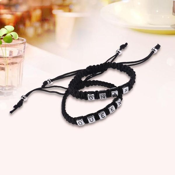 

charm bracelets couples set king and bracelet lovers (black), Golden;silver