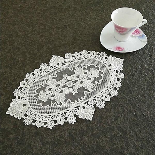 

mats & pads modern cotton placemat cup mug kitchen wedding table place mat cloth lace crochet tea coffee doily handmade pad
