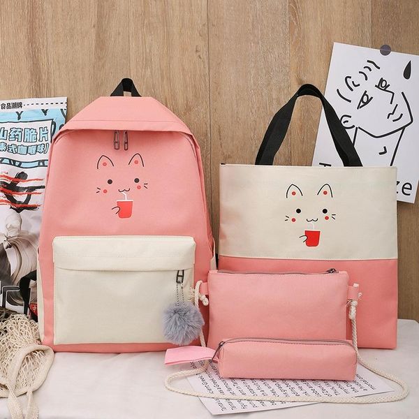 

backpack women's korean harajuku ulzzang junior high school student bag clear