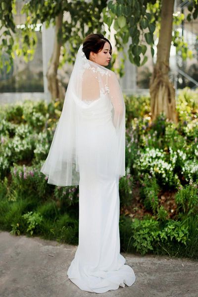 

bridal veils 3d flower lace blusher wedding pearl floral drop custom fingertip veil with comb, Black