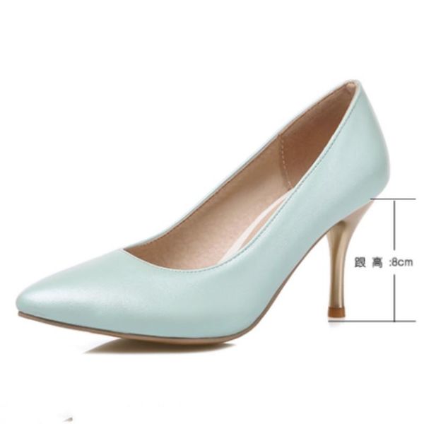 

lady's sweet bowtie slip-ons plus size 34-43 round closed toe single high heels shoes nice quality women pumps sophia webster dress, Black