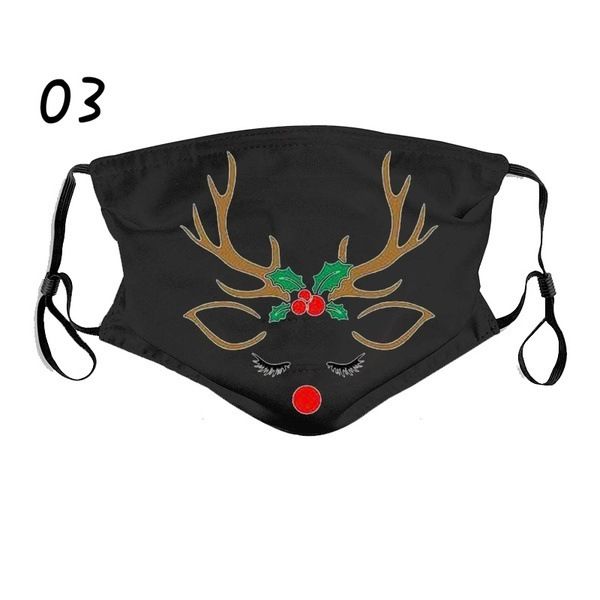 

high-quality masks men's and women's black christmas personality expression funny dustproof cotton masks 1qrj