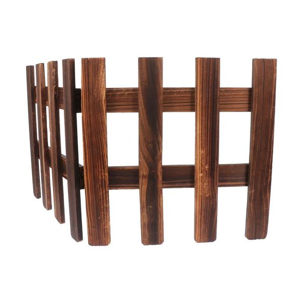 

solar lamps 1pc anti-corrosive fence yard wooden decorative natural