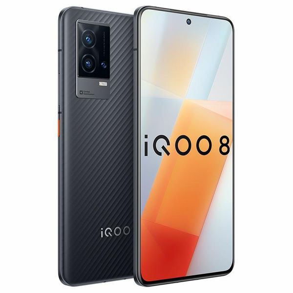 Оригинальный Vivo IQOO 8 5G мобильный телефон 8 ГБ RAM 128GB ROM Snapdragon 888 OCTA CORE 48MP AR AF OTG NFC Android 6.56 