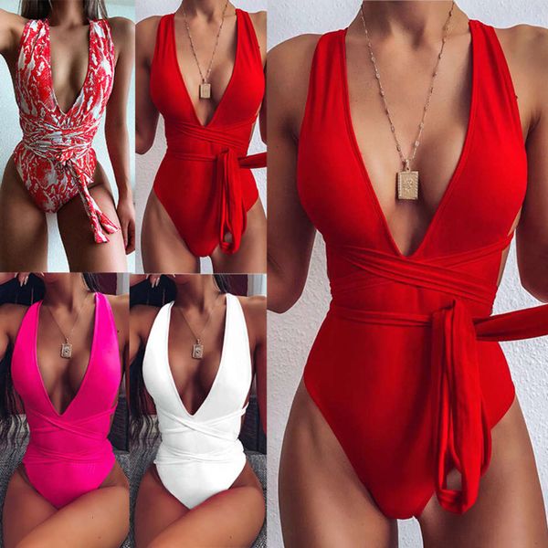 

the bikini 2020 swimsuit women's strap one piece bikini, White;black