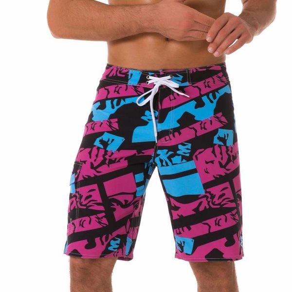 

men's shorts latest summer 3d printed street style loose breathable quick-drying beach pants, White;black