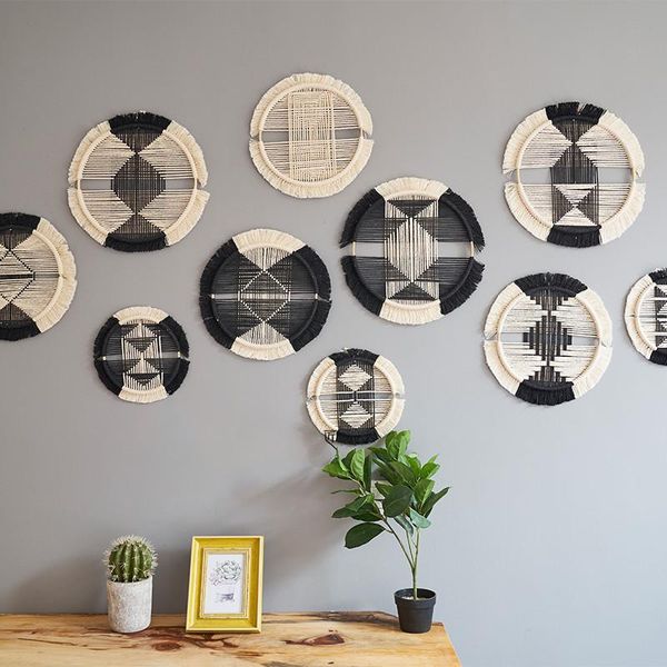 

tapestries macrame bohemian handmade creative cotton christmas wall hanging tapestry home decoration