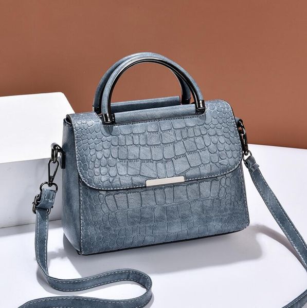 

personality stone pattern shoulder bag female bag retro female handbag new all-match ladys small square bag girl messenger