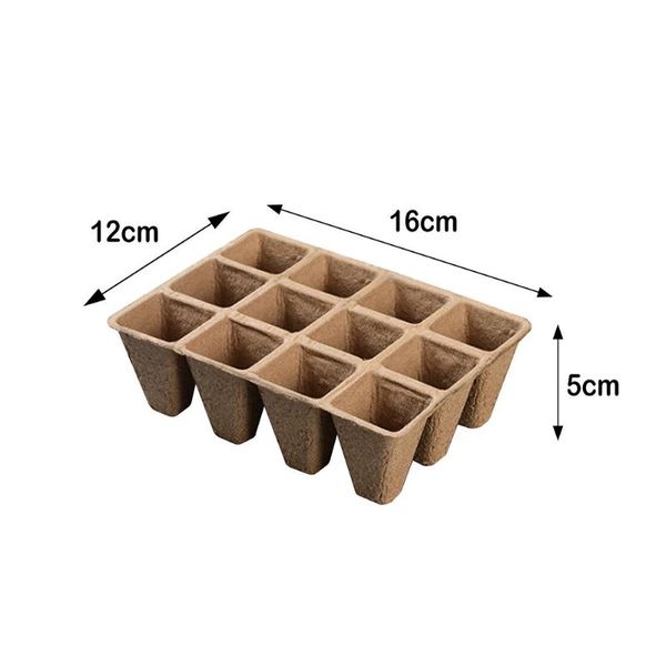 

cup growing tray nursery plant pot 10pcs 16.5 * 12 4.5cm planters & pots