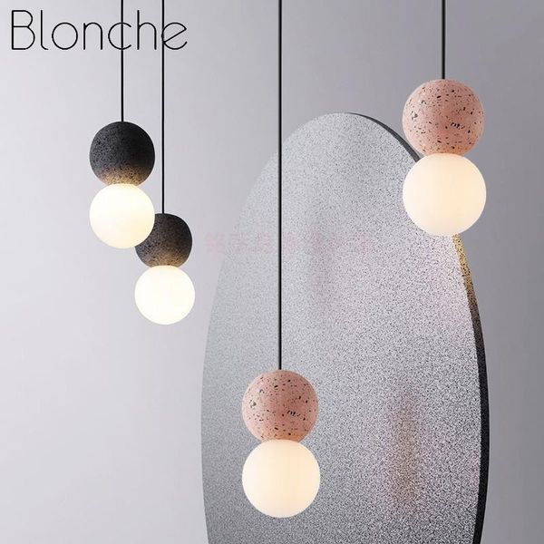 

pendant lamps modern led lights nordic glass living bedroom restaurant kitchen decor hanging lighting fixtures indoor suspension