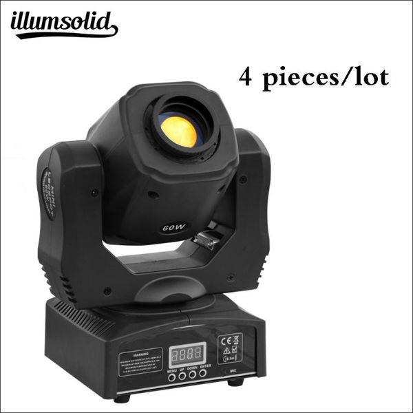 

effects 4pcs/lot 60w moving head light for dj disco dmx souds