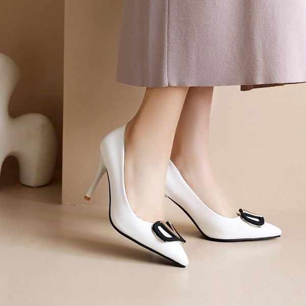 

dress shoes 2021 spring french high heels women's pointed thin small crowd wedding middle heel temperament single, Black