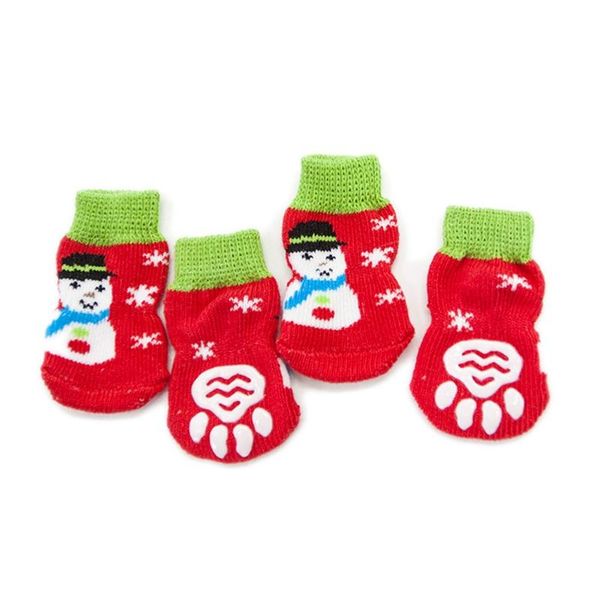 

dog apparel socks knitted cotton soft comfortable non-skid cute love heart christmas winter warm walk pet supplies